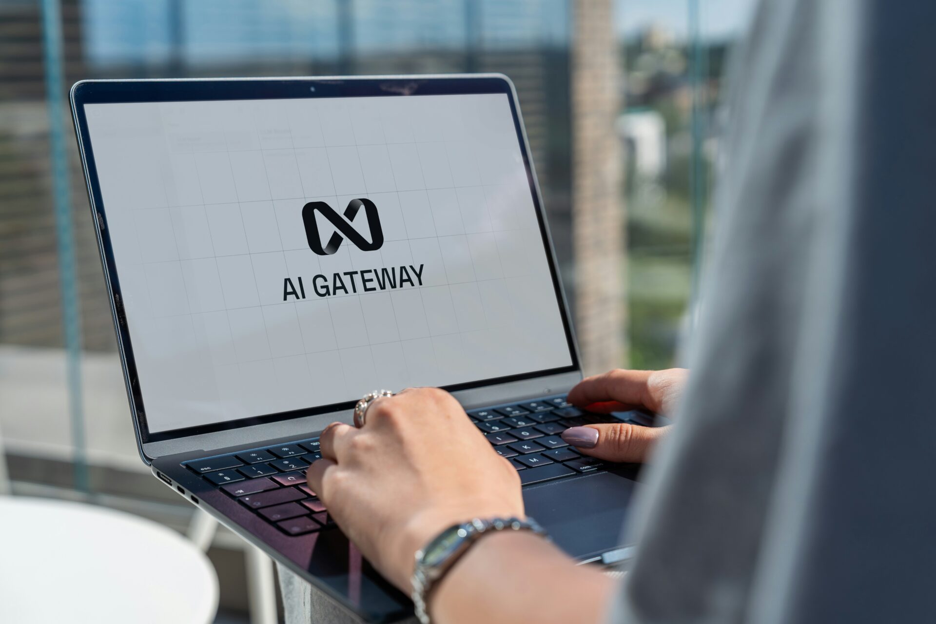 Small business owner using AI gateway tool to implement GEO for small businesses strategies